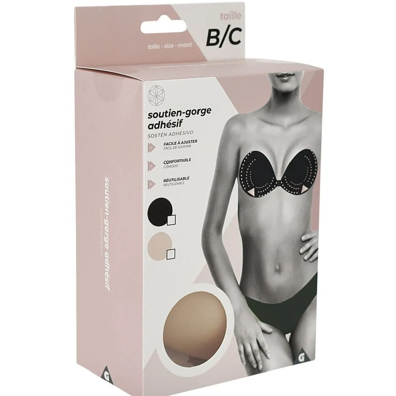 Soutien gorge adhésif Bonnet B/C