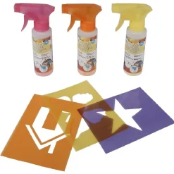 Spray à craie et pochoir x3