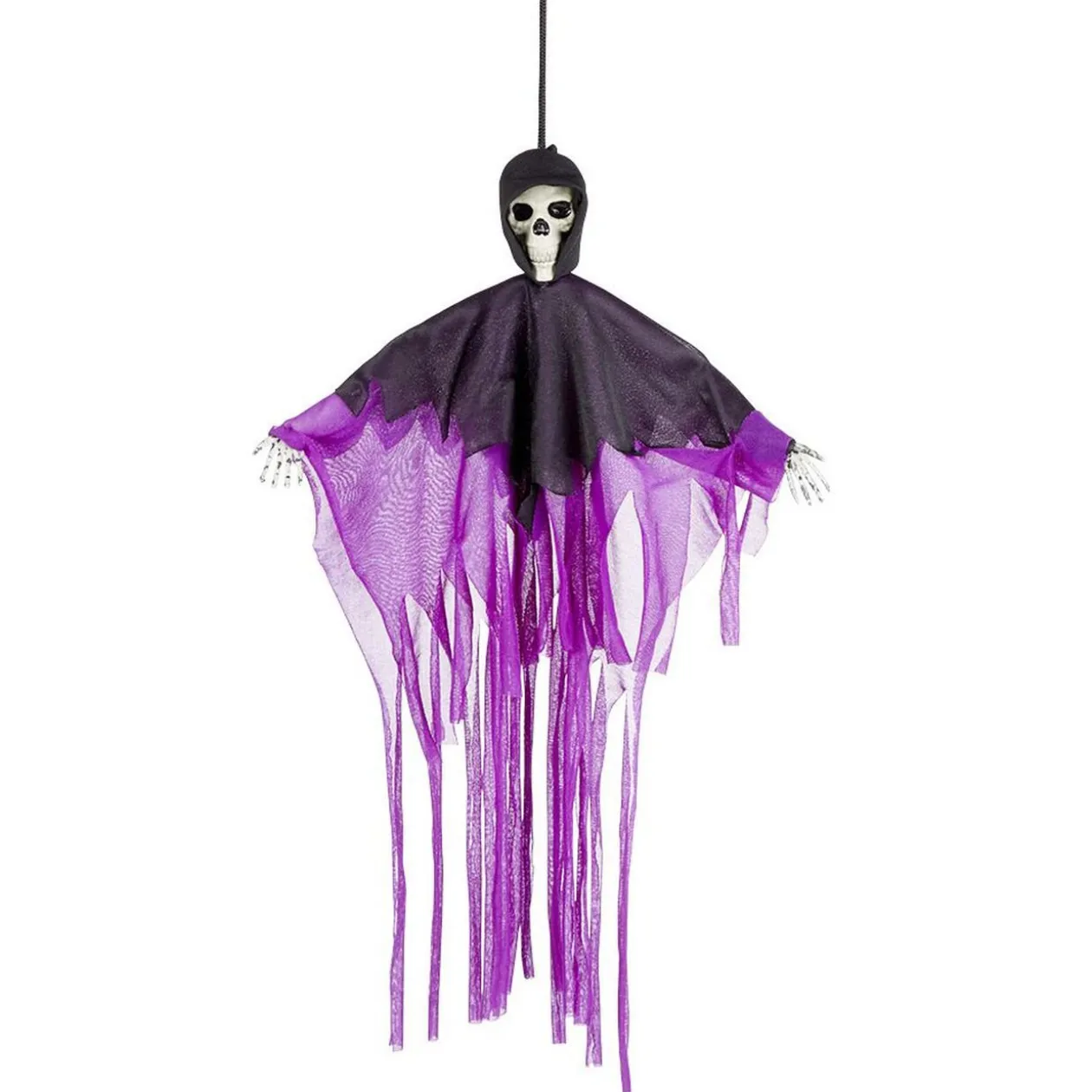 Squelette suspendu fluo Halloween H50cm