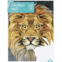 Sticker animaux à compléter avec numéros autocollants 31x31cm