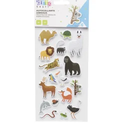 Sticker animaux 3D 17 pièces
