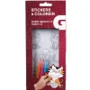 Stickers à colorier + 3 feutres