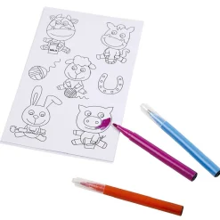 Stickers à colorier + 3 feutres