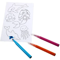Stickers à colorier + 3 feutres
