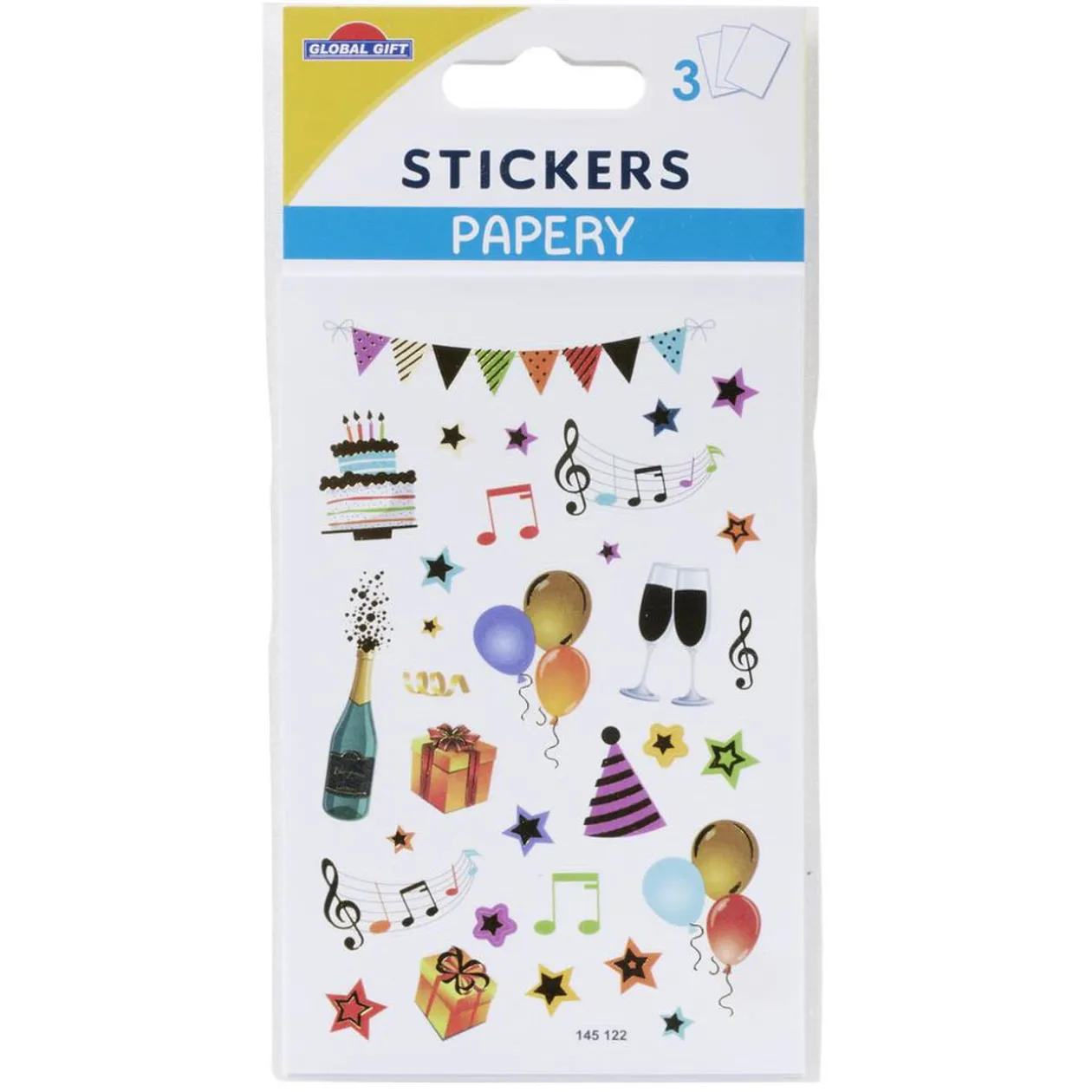 Stickers assortis 8x12cm