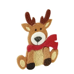 Stickers de Noël renne en feutrine x6