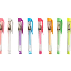 Stylo gel paillette x8