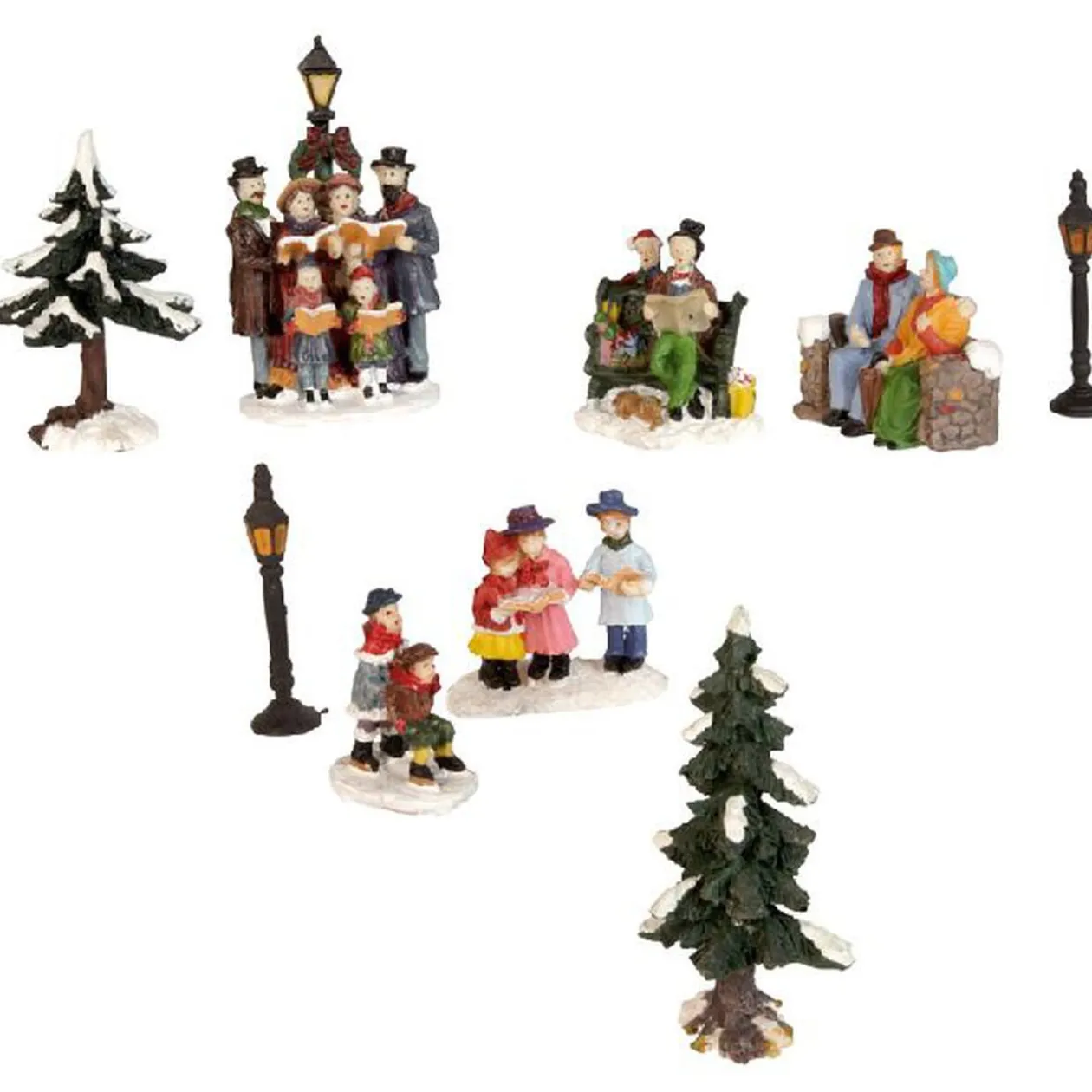 Sujet de village et décor x9