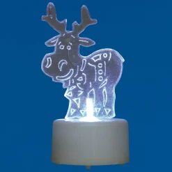 Sujet Noël lumineux à poser h.7,5 cm