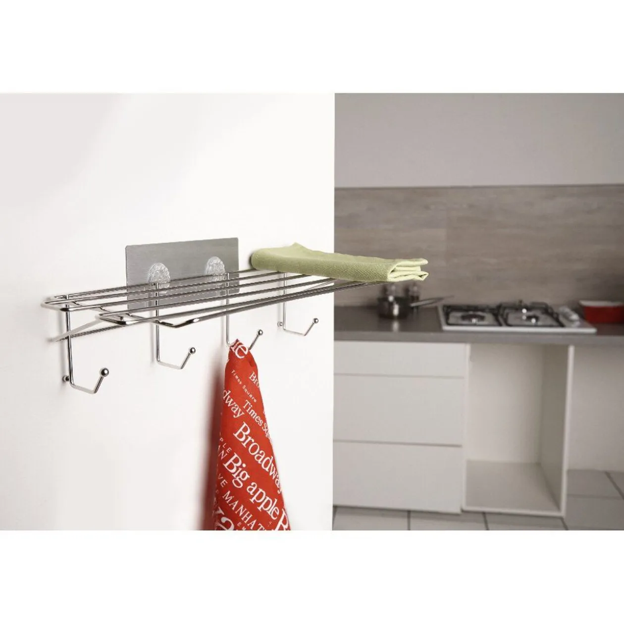 Support à torchon adhésif