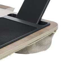 Support nomade pour ordinateur portable marron clair L57xl30xH7,5cm