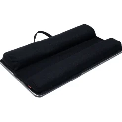 Support pour ordinateur portable nomade bois noir 57x30xH5cm