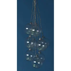 Suspension boules transparentes lumineuse