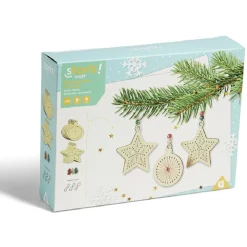 Suspension de Noël en bois à broder x10