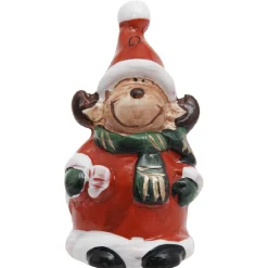 Suspension de Noël personnage vintage rouge blanc