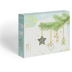 Suspension Noël x4 peinture sur plâtre