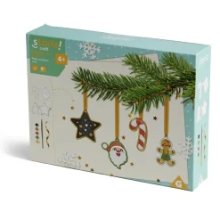 Suspension Noël x4 peinture sur plâtre