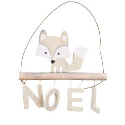 Suspension renard beige Noël