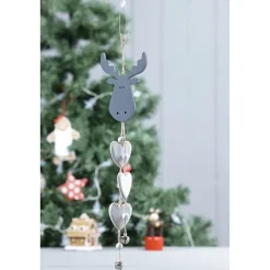 Suspension Tête de renne Noël tradition