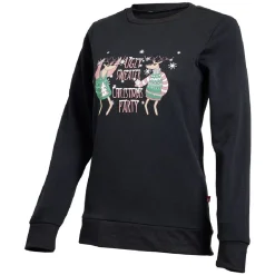 Sweat de Noël femme Ugly sweater Christmas Party noir