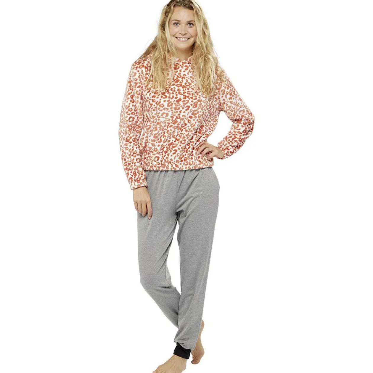 Sweat pyjama léopard pour adulte Taille S/M ou L
