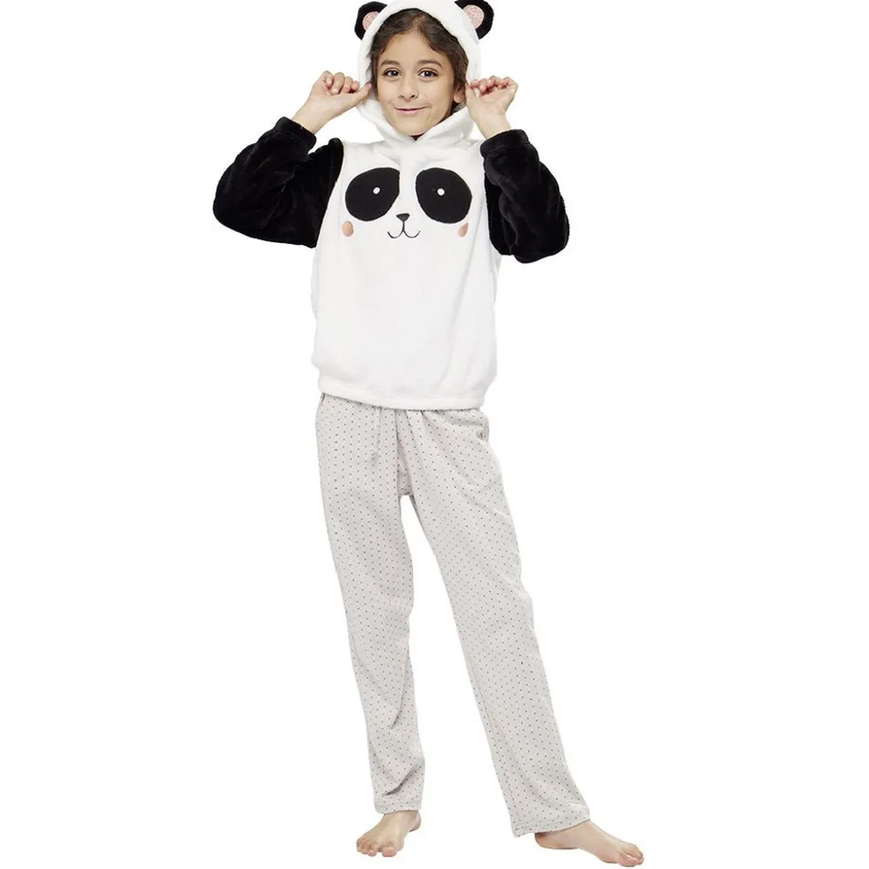 Sweat pyjama panda pour enfant Taille XS/6-8 ans ou 10-12 ans
