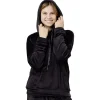 Sweat velours uni noir Taille M