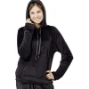 Sweat velours uni noir Taille L