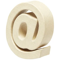 Symbole @ à décorer en papier maché