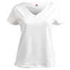 T shirt femme fibre de bambou élasthanne blanc - Taille XL