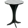Table appoint noire et blanche