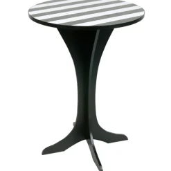 Table appoint noire et blanche