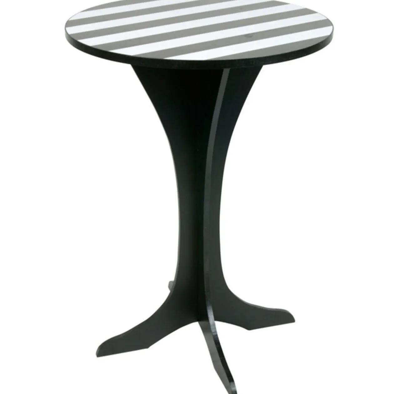 Table appoint noire et blanche