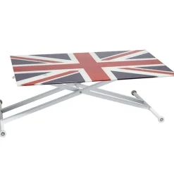 Table basse amovible design drapeau anglais
