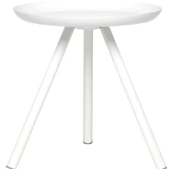 Table basse design blanche Intus création Olivier Lapidus