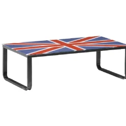 Table basse design London drapeau anglais