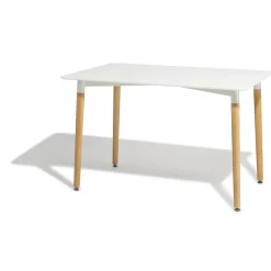 Table repas Bergen blanc 6 couverts