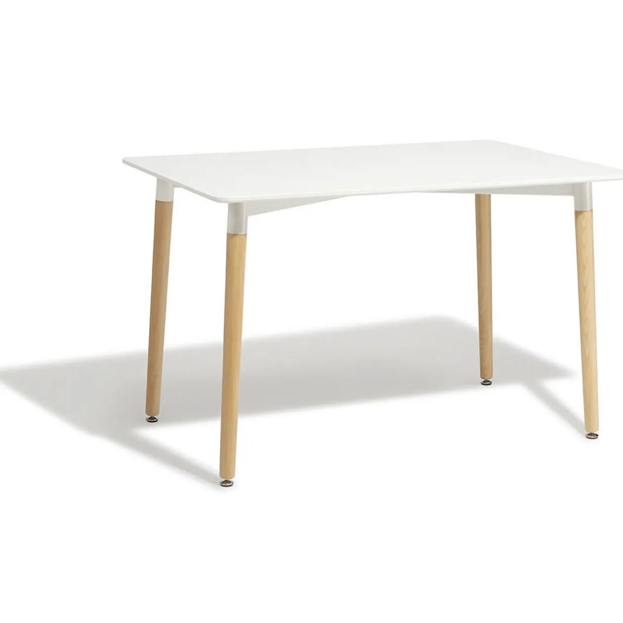 Table repas Bergen blanc 6 couverts