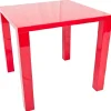 Table rouge carrée Jidoo 2.0
