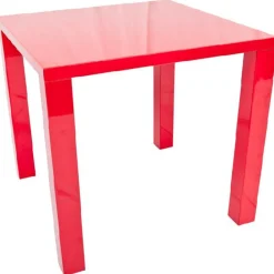Table rouge carrée Jidoo 2.0