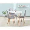Table scandinave pieds bois naturel