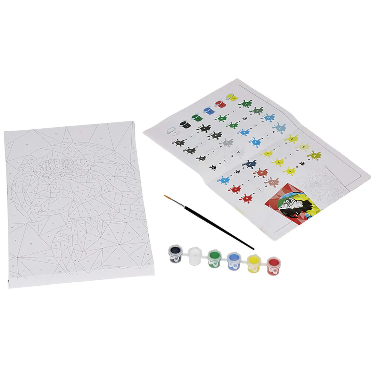 Tableau à peindre par soi-même ara numéroté