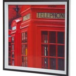Tableau déco 3D motif London cabine téléphonique rouge