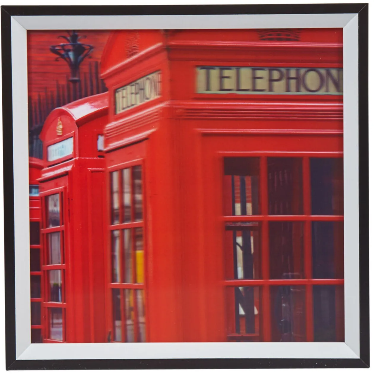 Tableau déco 3D motif London cabine téléphonique rouge