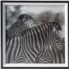 Tableau déco 3D motif zèbres
