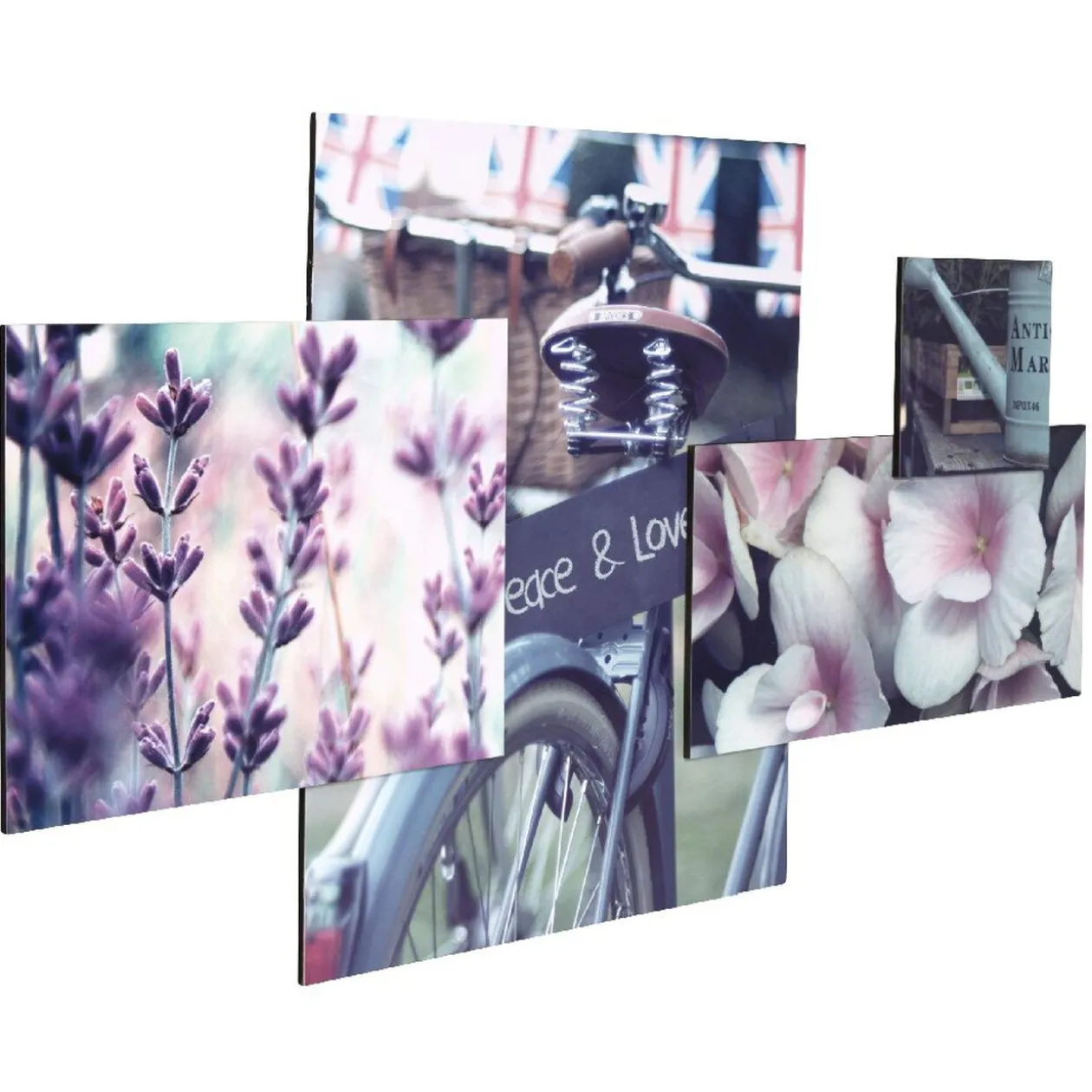 Tableau déco Peace and love en relief