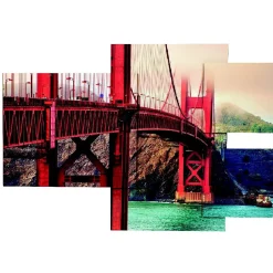 Tableau déco pont San Francisco en relief