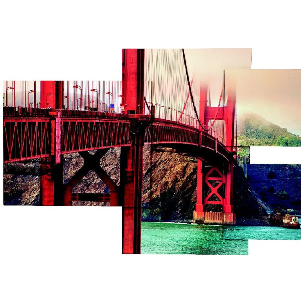 Tableau déco pont San Francisco en relief