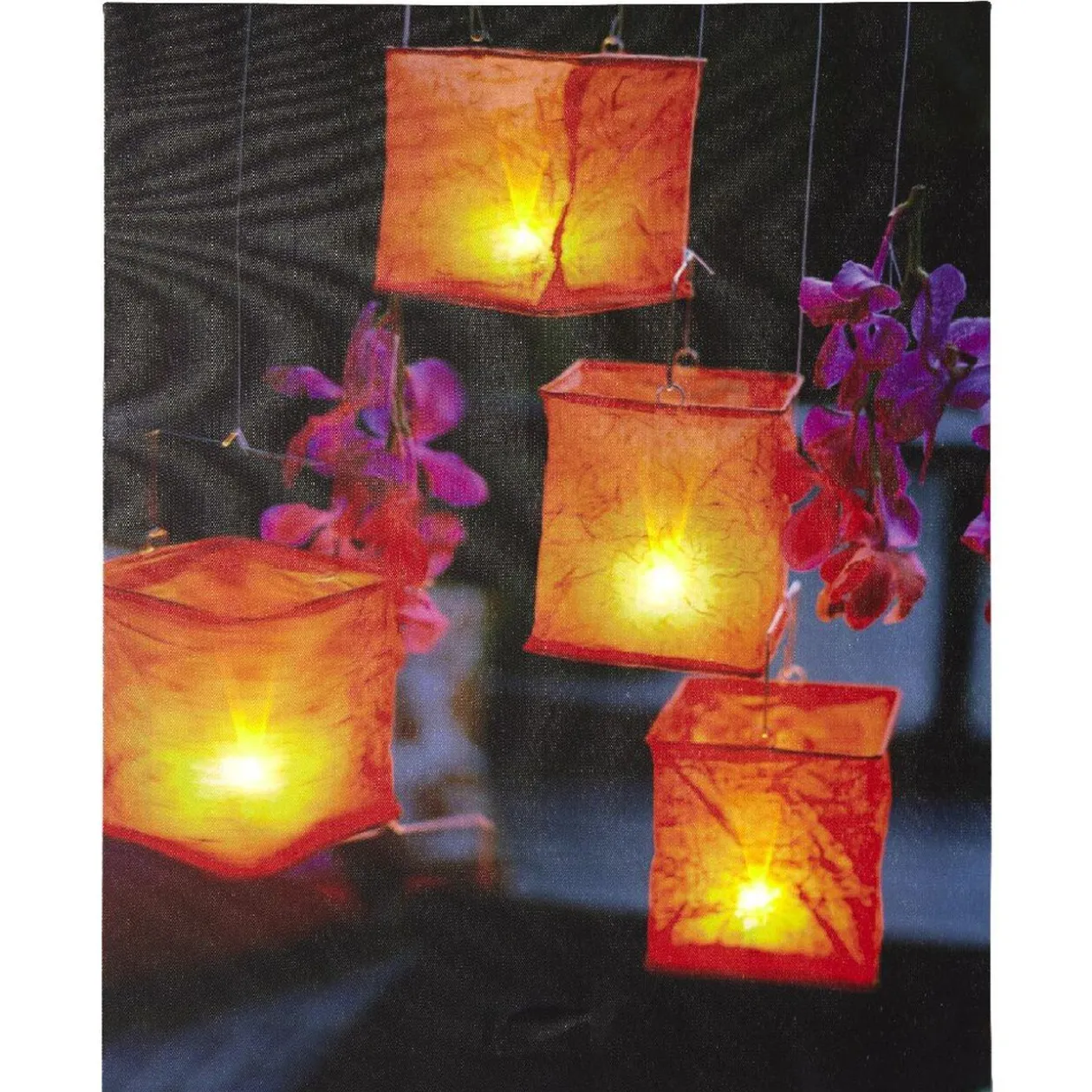 Tableau lumineux LED design lanternes