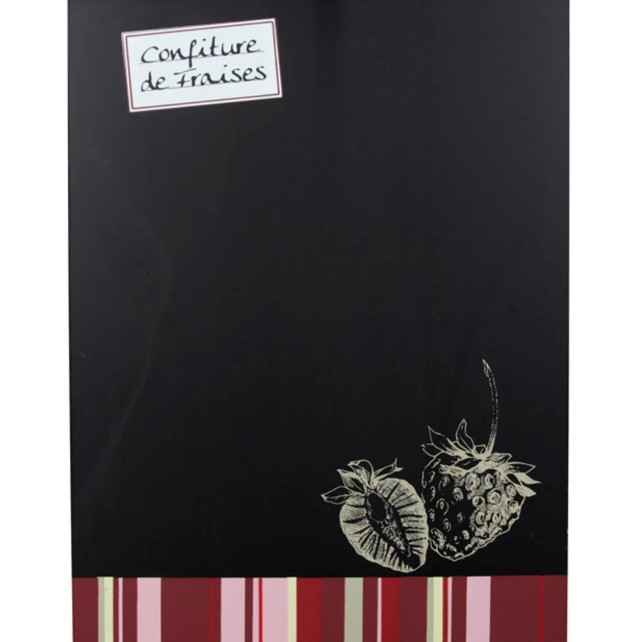 Tableau mémo ardoise design confiture de fraises